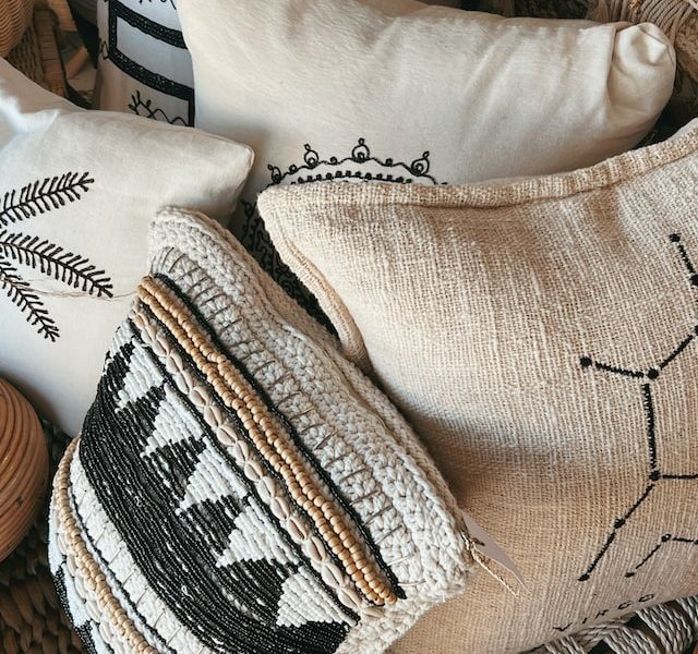 Handmade 100% Cotton Throw Pillow Covers