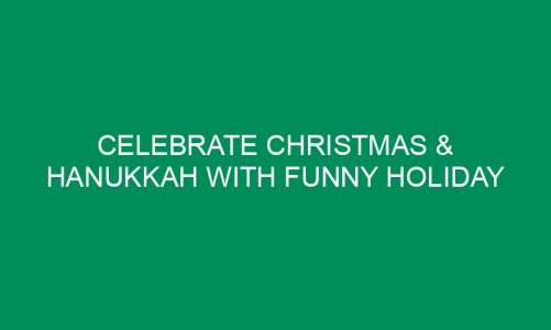 Celebrate Christmas & Hanukkah With Funny Holiday Tshirts