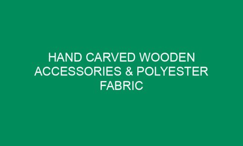 Hand Carved Wooden Accessories & Polyester Fabric Bracelets