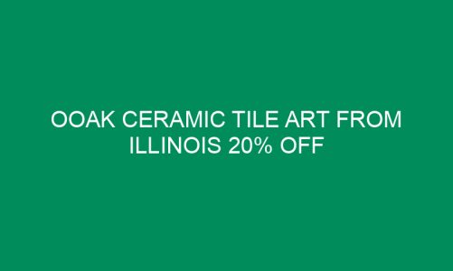 OOAK Ceramic Tile Art from Illinois 20% OFF
