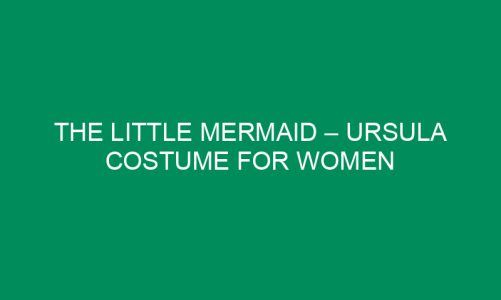 The Little Mermaid – Ursula Costume for Women in ALL Sizes!