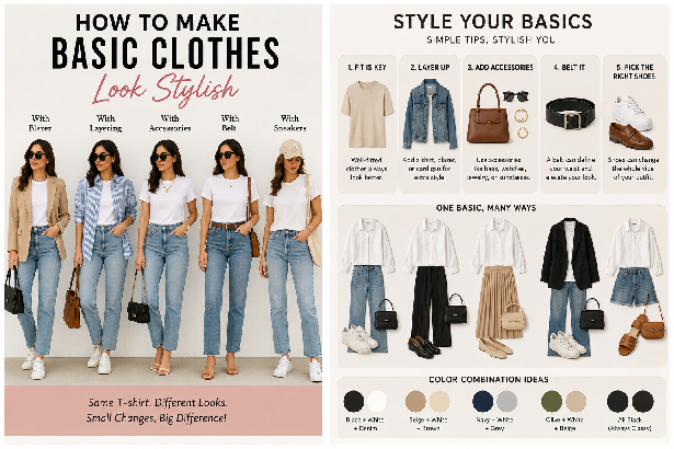 How to Make Basic Clothes Look Stylish Every Day